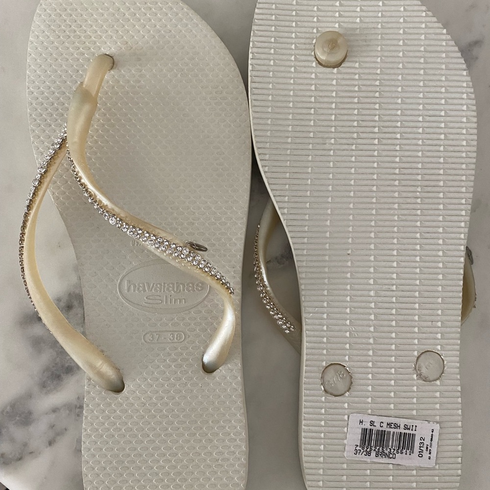 Havana sandals - Swarovski Crystal collection— size 37-38.